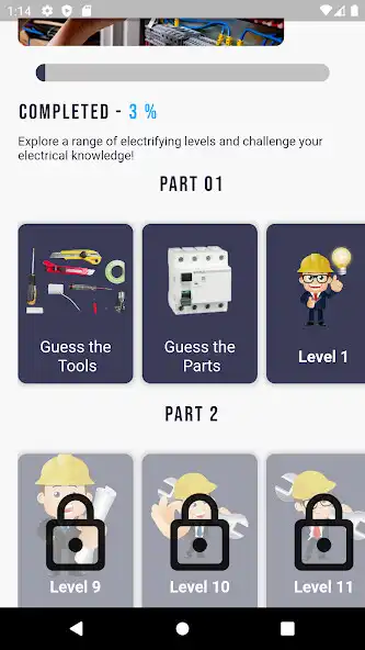 Play Electrician Quiz Game as an online game Electrician Quiz Game with UptoPlay