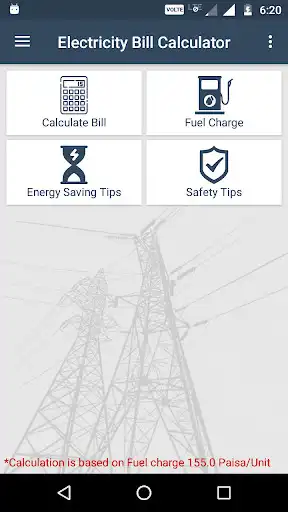 Play APK Electricity Bill Calculator  and enjoy Electricity Bill Calculator with UptoPlay com.jtechnologies.dev1.electicitycalculator