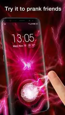 Play Electric Lighting Fingerprint Lock Screen Prank