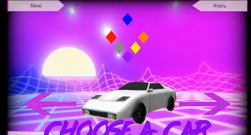 Play Electric racer - shooter,  retrowave as an online game Electric racer - shooter,  retrowave with UptoPlay
