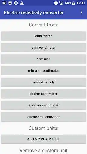 Play Electric resistivity converter  and enjoy Electric resistivity converter with UptoPlay