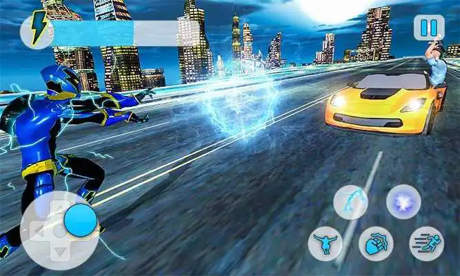 Play Electric Superhero Energy Jolts City Rescue 3D