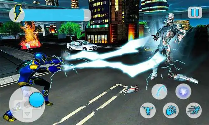 Play Electric Superhero Energy Jolts City Rescue 3D