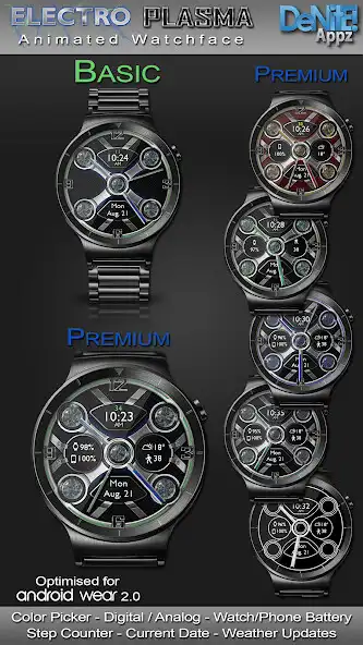 Play Electro Plasma HD Watch Face  and enjoy Electro Plasma HD Watch Face with UptoPlay
