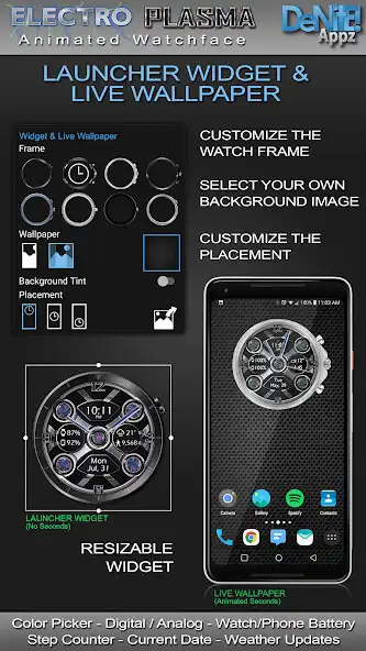 Play Electro Plasma HD Watch Face as an online game Electro Plasma HD Watch Face with UptoPlay