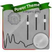Free play online Elegant grey Poweramp Skin APK