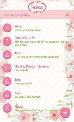 Play Elegant Pink Flower SMS