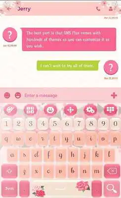 Play Elegant Pink Flower SMS