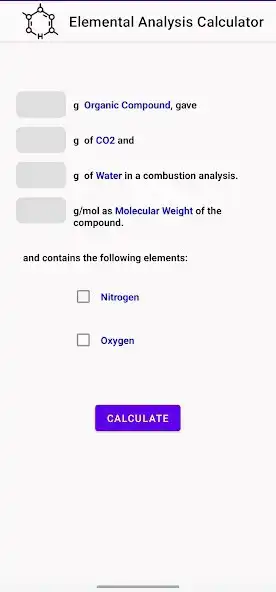 Play Elemental Analysis Calculator as an online game Elemental Analysis Calculator with UptoPlay