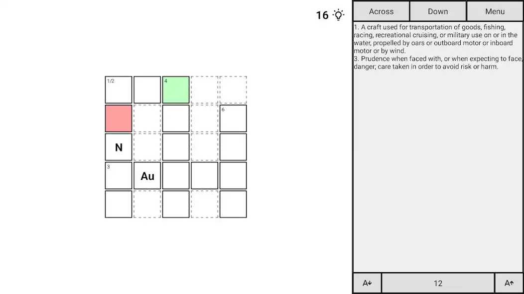 Play Elemental Crossword as an online game Elemental Crossword with UptoPlay