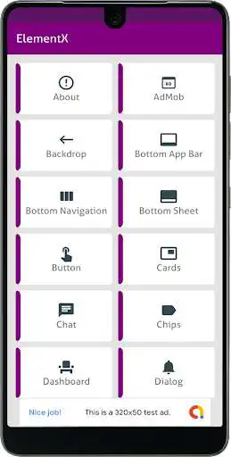 Play ElementX - Multipurpose Material Design UI App as an online game ElementX - Multipurpose Material Design UI App with UptoPlay