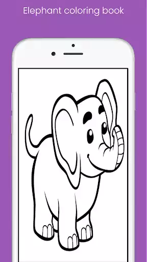 Play elephant coloring book  and enjoy elephant coloring book with UptoPlay