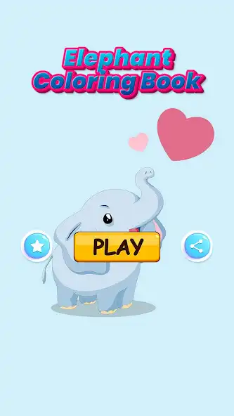 Play Elephant coloring game  and enjoy Elephant coloring game with UptoPlay