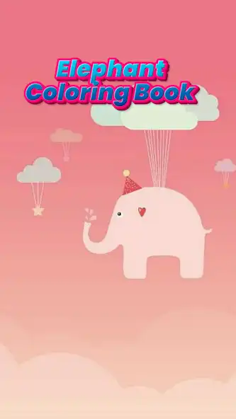 Play Elephant coloring game as an online game Elephant coloring game with UptoPlay