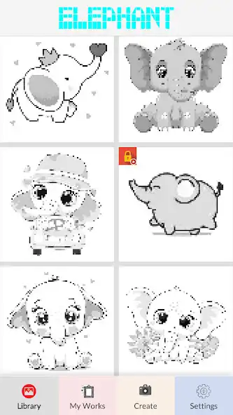 Play Elephant Pixel Art  and enjoy Elephant Pixel Art with UptoPlay