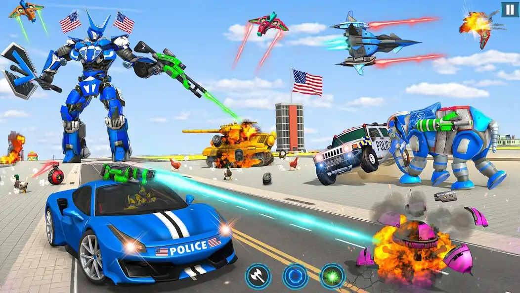 Play Elephant Robot Car: Robot Game  and enjoy Elephant Robot Car: Robot Game with UptoPlay