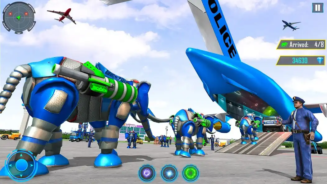 Play Elephant Robot Car: Robot Game as an online game Elephant Robot Car: Robot Game with UptoPlay