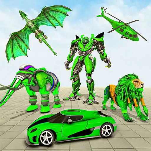Play Elephant Vs Lion Robot Game APK