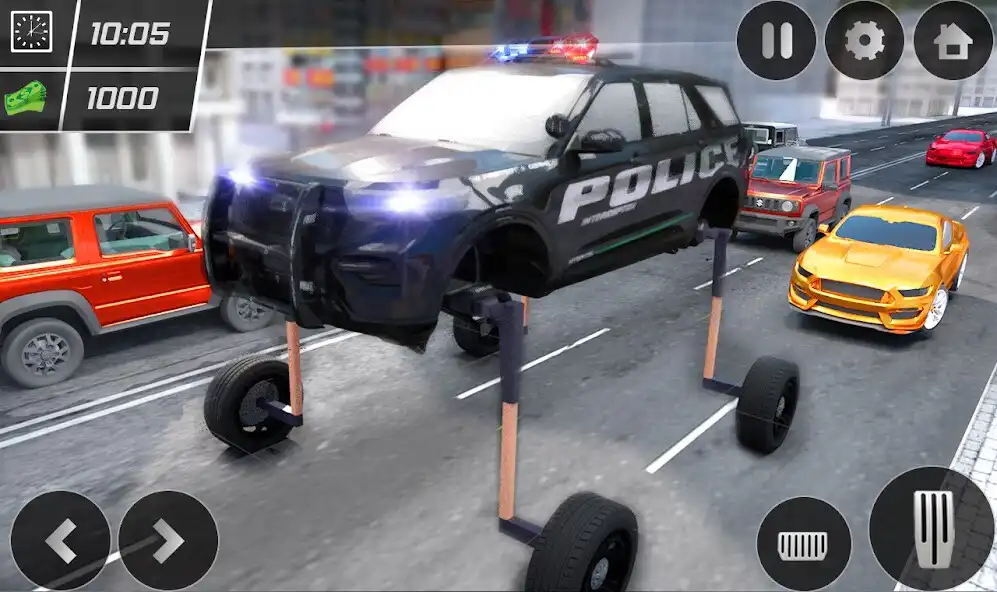 Play Elevated Police Car Game as an online game Elevated Police Car Game with UptoPlay