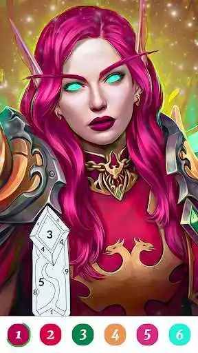 Play Elf Color by Number Paint Game  and enjoy Elf Color by Number Paint Game with UptoPlay