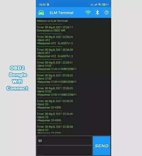 Play ELM327 Terminal Command