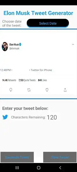Play Elon Musk Tweet Generator  and enjoy Elon Musk Tweet Generator with UptoPlay