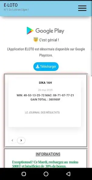 Play ELOTO, Le meilleur du Loto  and enjoy ELOTO, Le meilleur du Loto with UptoPlay