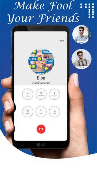 Play Elsa Fake Video Call as an online game Elsa Fake Video Call with UptoPlay