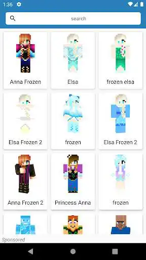 Play Elsa Skin MCPE as an online game Elsa Skin MCPE with UptoPlay