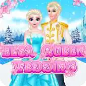 Free play online Elsas Queenn Wedding - Dress up games for girls APK