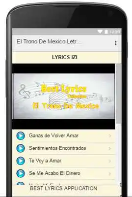 Play El Trono De Mexico Lyrics
