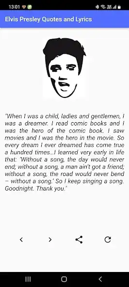 Play Elvis Presley Quotes  Lyrics  and enjoy Elvis Presley Quotes  Lyrics with UptoPlay