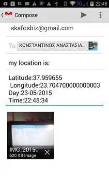 Play Email my location and photo