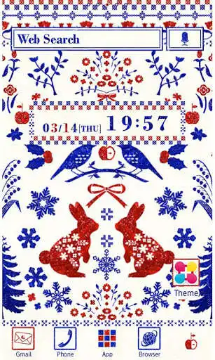 Play APK Embroidered Animals Wallpaper  and enjoy Embroidered Animals Wallpaper with UptoPlay jp.co.a_tm.android.plus_tyrolean_fabric