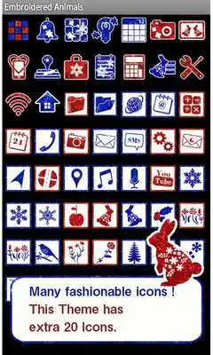 Play Embroidered Animals Wallpaper