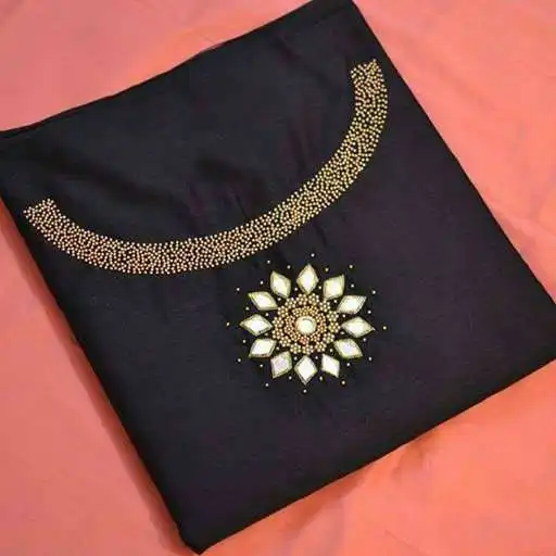 Free play online Embroidery Neck Designs for Ladies APK