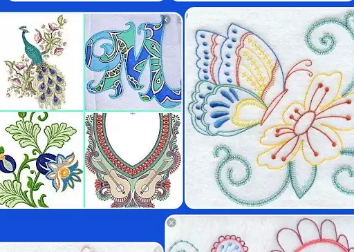 Play Embroidery pattern design as an online game Embroidery pattern design with UptoPlay