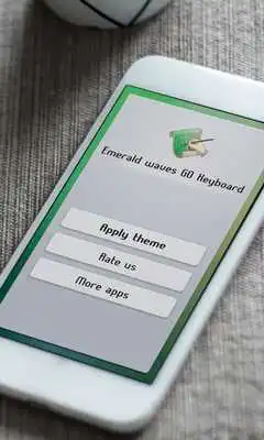 Play Emerald waves Keyboard Skin Play Emerald waves Keyboard Skin