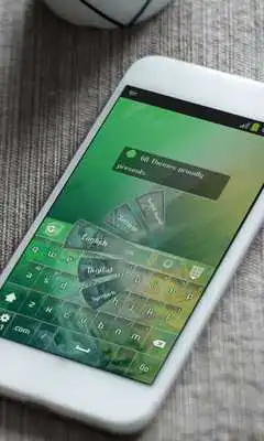 Play Emerald waves Keyboard Skin Play Emerald waves Keyboard Skin
