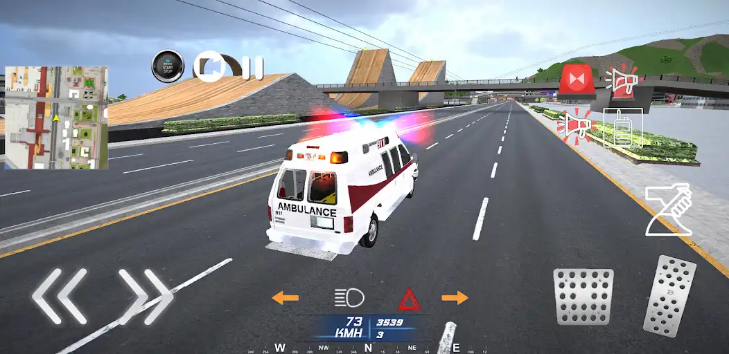 Play Emergency Ambulance Simulation as an online game Emergency Ambulance Simulation with UptoPlay