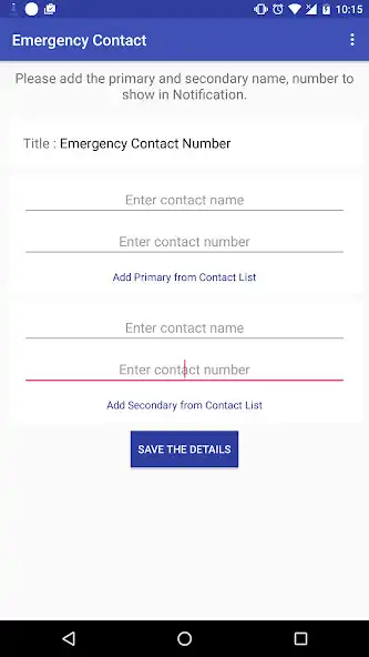 Play Emergency Contacts