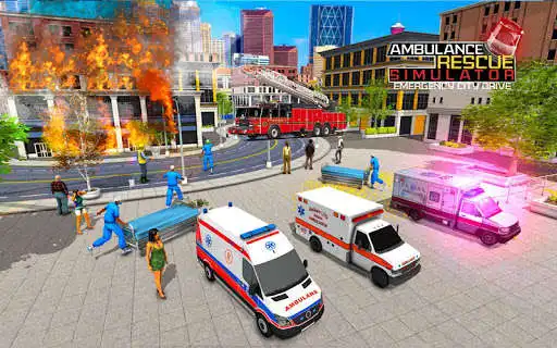 Play Emergency Rescue Ambulance Driving Simulator 2019 as an online game Emergency Rescue Ambulance Driving Simulator 2019 with UptoPlay