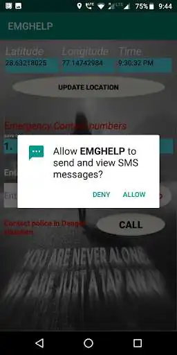 Play EMG HELP- emergency SOS call and sms with location  and enjoy EMG HELP- emergency SOS call and sms with location with UptoPlay