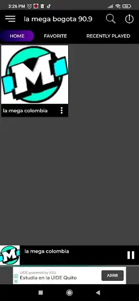 Play Emisora La Mega Bogotá 90.9  and enjoy Emisora La Mega Bogotá 90.9 with UptoPlay