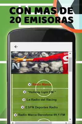 Play Emisoras de futbol online gratis