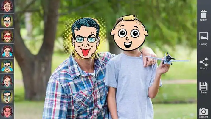 Play Emoji Camera Face for  Sticker