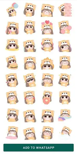 Play Emoji Cute girls Stickers as an online game Emoji Cute girls Stickers with UptoPlay