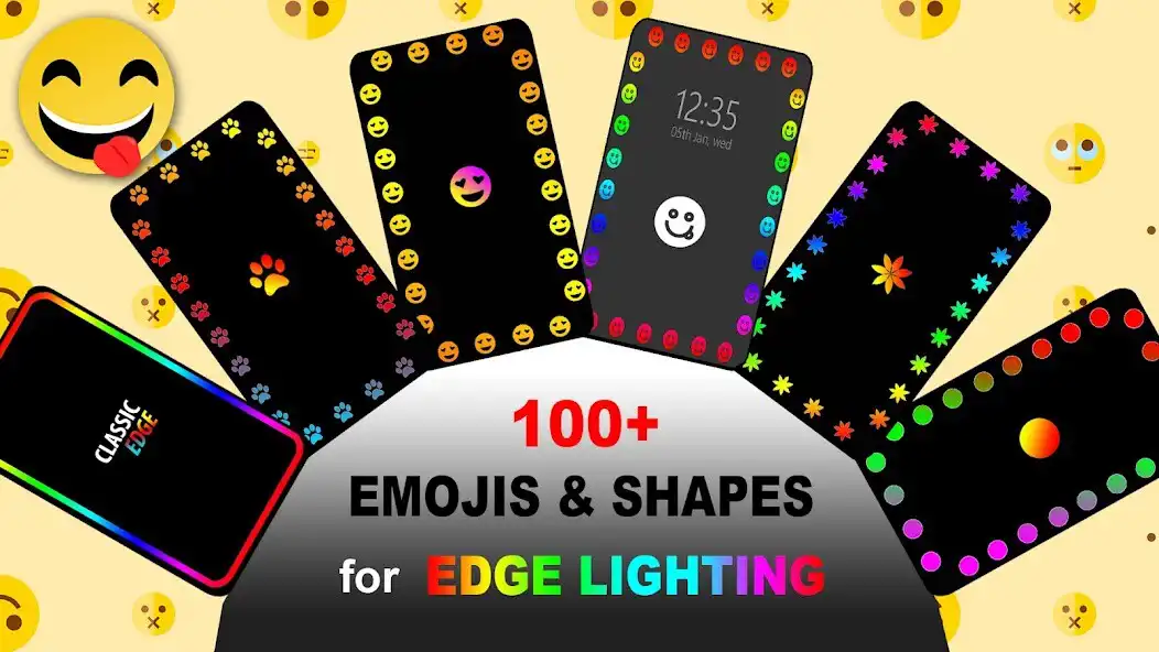 Play EMOJI Edge Light - LED Border as an online game EMOJI Edge Light - LED Border with UptoPlay