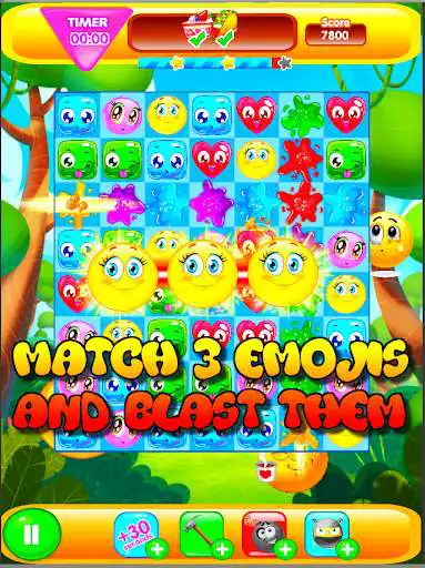Play APK Emoji Explosion: Match 3 Blast  and enjoy Emoji Explosion: Match 3 Blast with UptoPlay com.kruthikv.EmojiExplosion