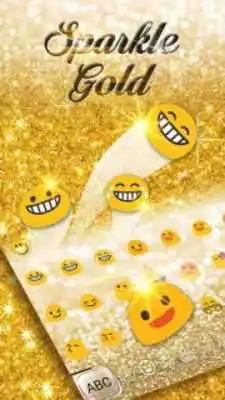 Play Emoji Gold Keyboard Theme